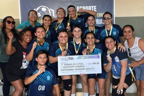 Veteranas de Guamaré conquistam título do 2º Torneio de Futsal Feminino Professor Vaninho