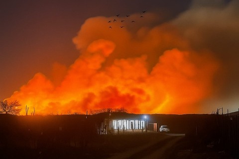 Incêndio de Grande Proporção no Aterro Sanitário de Guamaré é Controlado Após Ação Conjunta de Equipes de Segurança